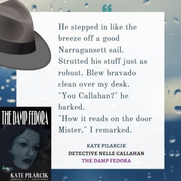 AUTHOR SIGNED ✒THE DAMP FEDORA Noirvella, 1940's - Picture 3 of 8